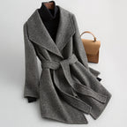 Double-Faced Wool Slim Midi Coat