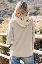 2-in-1 Textured Knit Hooded Jacket