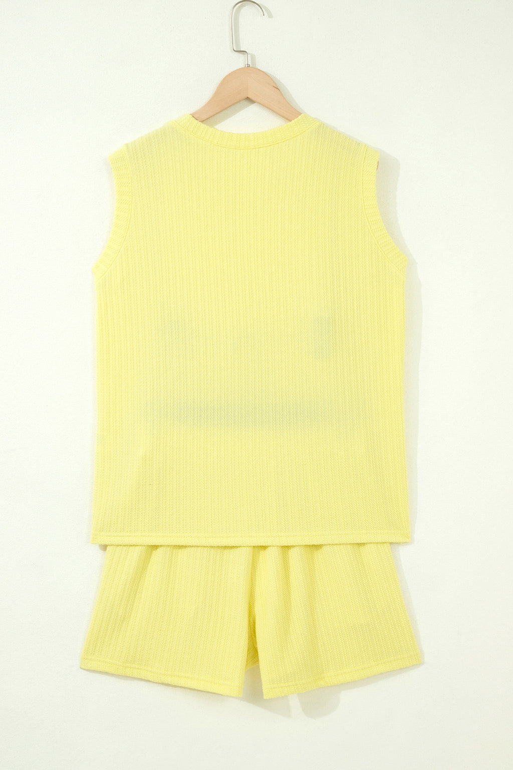 Textured Tank and Shorts Set