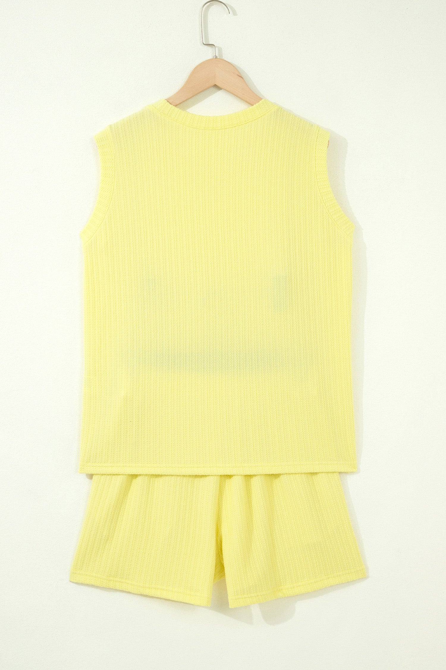 Textured Tank and Shorts Set