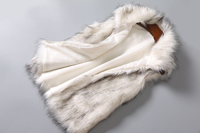 Open-Front Faux Fur Vest