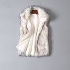 Open-Front Faux Fur Vest