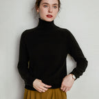 Wool Cashmere Blend Mock-Neck Sweater
