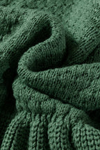 Green Lantern Sleeve Empire Waist Mini Sweater Dress