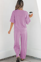 Boxy Tee and Barrel Pants Set