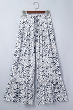 Camo Print Wide-Leg Pants