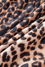 Leopard Print Tiered Mini Skirt