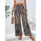 High-Waist Casual Beach Pants