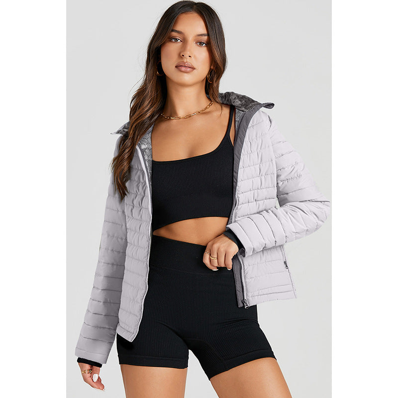 Quilted Stand-Collar Padded Jacket