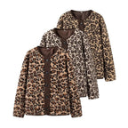 Leopard Print Sherpa Jacket