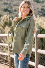 2-in-1 Textured Knit Hooded Jacket