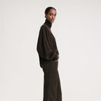 Batwing-Sleeve Cashmere Turtleneck Sweater