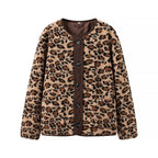 Leopard Print Sherpa Jacket