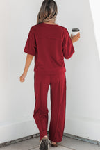Boxy Tee and Barrel Pants Set