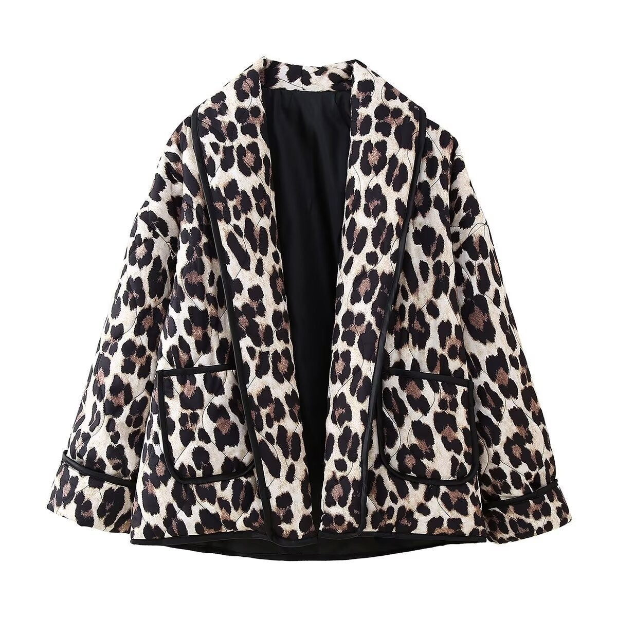 Leopard Print Sherpa Jacket