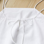 Strappy Cotton Mini Slip Dress
