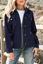 2-in-1 Textured Knit Hooded Jacket