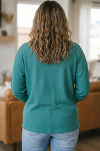 Waffle-Knit Button-Front Tunic Cardigan