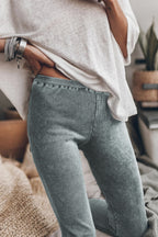 Vintage Wash Ribbed Leggings