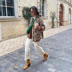 Leopard Print Sherpa Jacket
