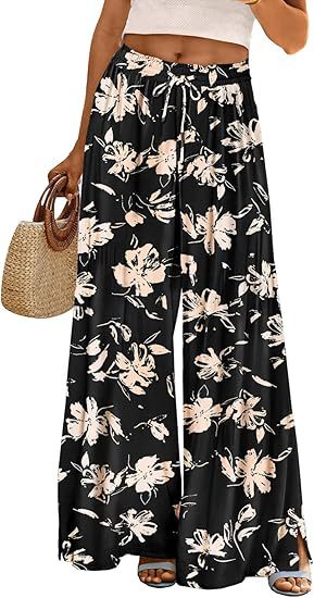 Bohemian Wide-Leg Pants with Pockets