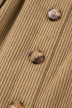 Corduroy Button-Front Mini Skirt
