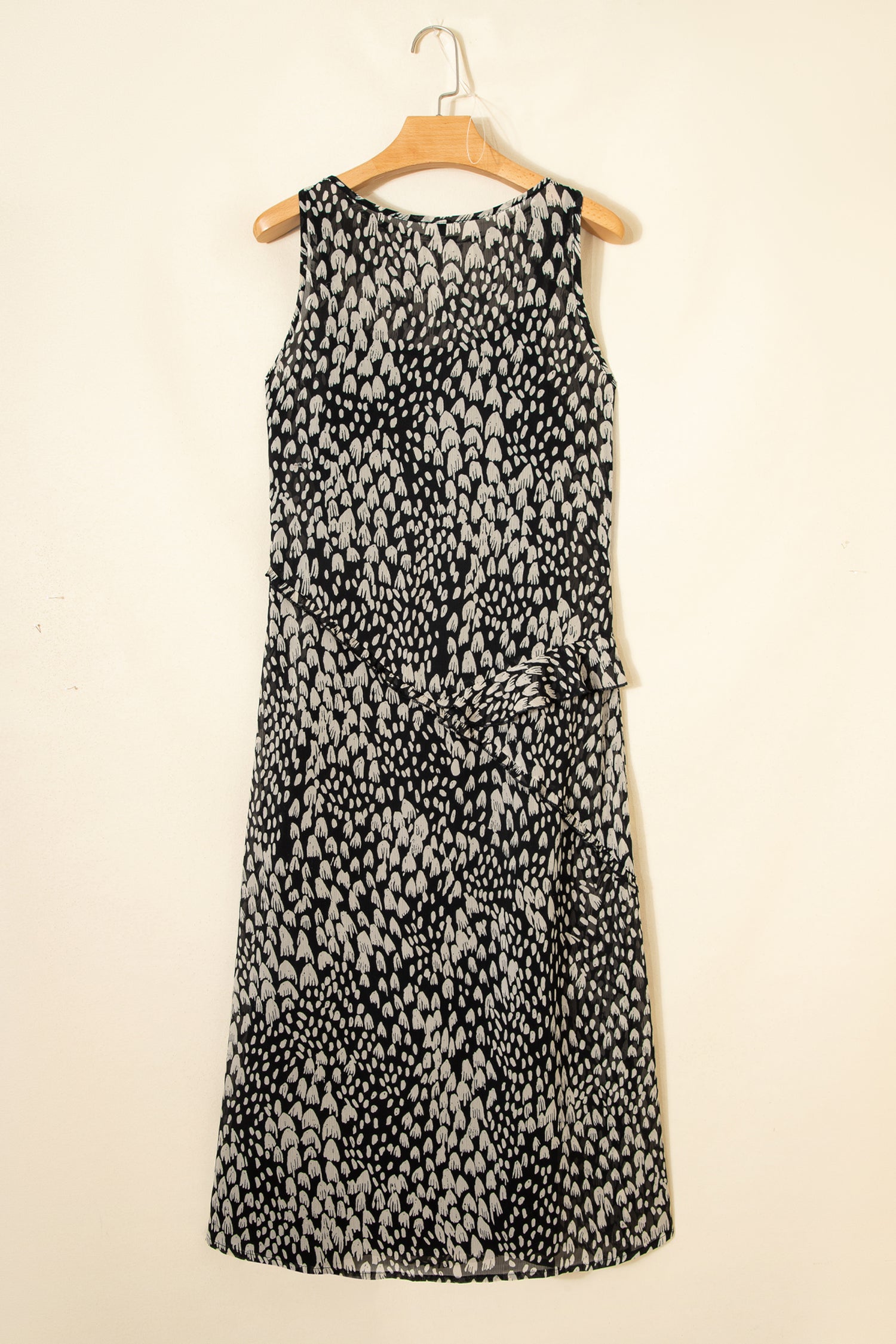 Printed Sleeveless Maxi Dress