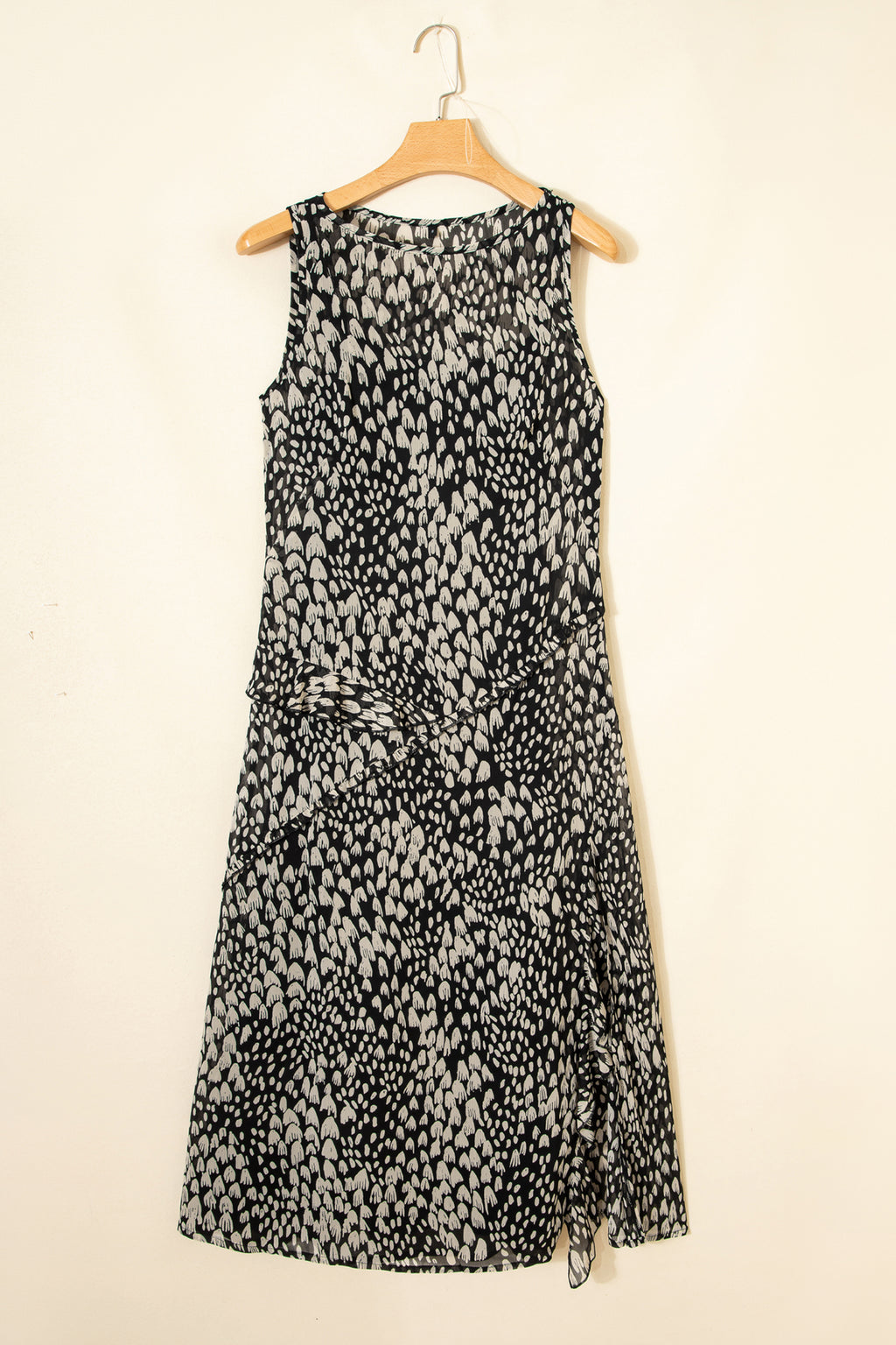 Printed Sleeveless Maxi Dress