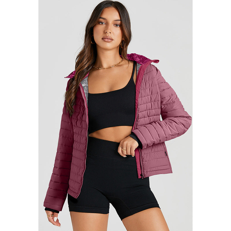 Quilted Stand-Collar Padded Jacket