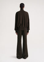Batwing-Sleeve Cashmere Turtleneck Sweater