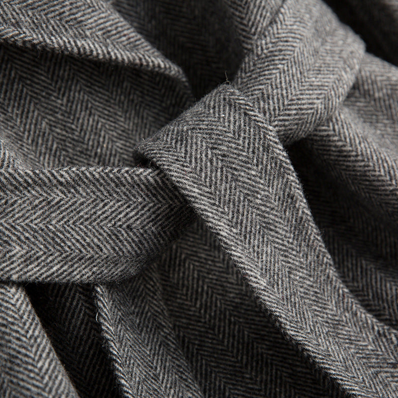 Double-Faced Wool Slim Midi Coat