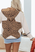 Leopard Star Patchwork Hooded Jacket