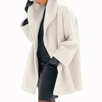 Hooded Drop-Shoulder Swing Coat