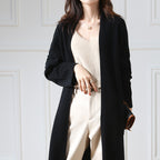 Longline Wool Knit Cardigan
