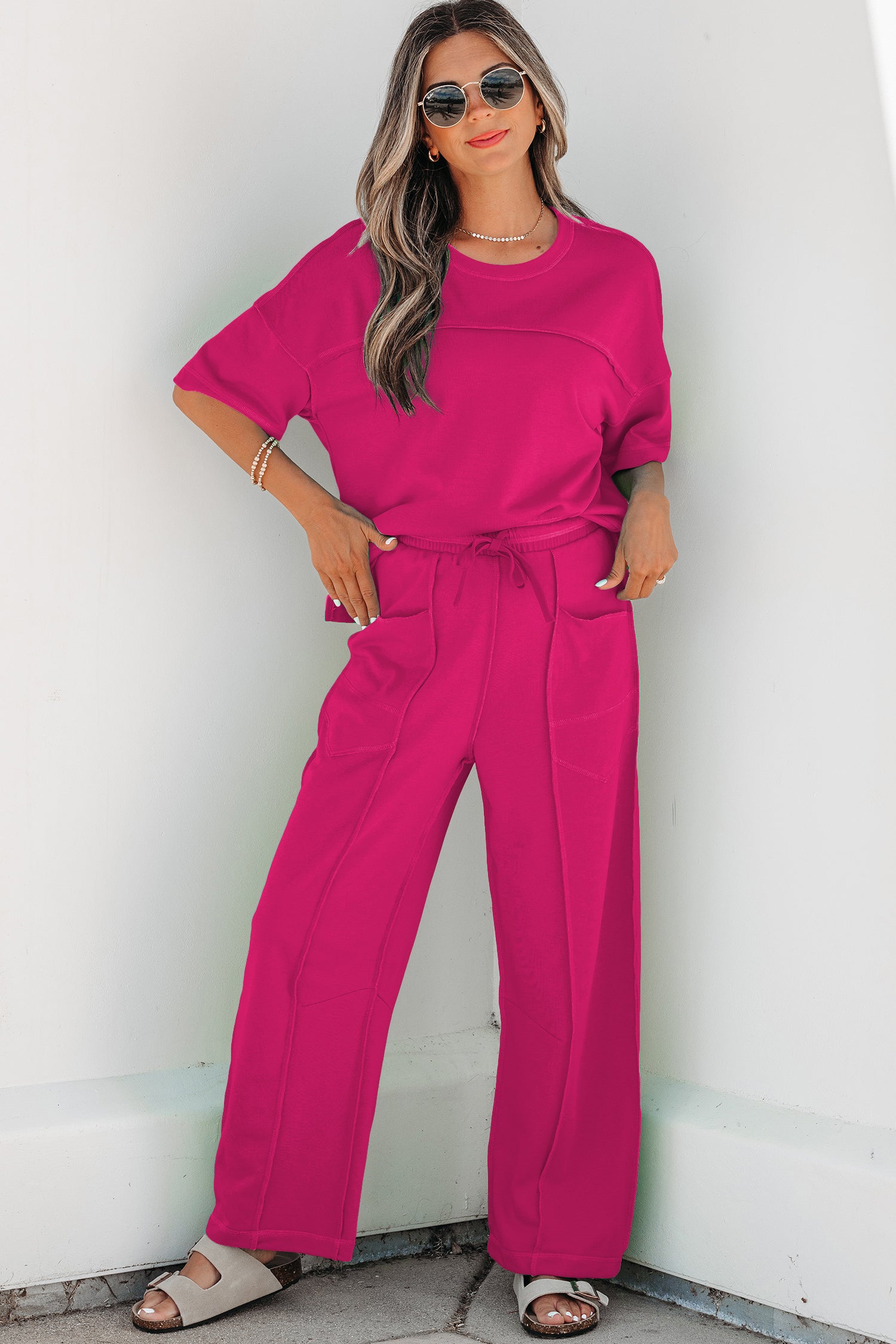 Boxy Tee and Barrel Pants Set