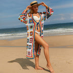 Crochet Granny-Square Beach Cover-Up