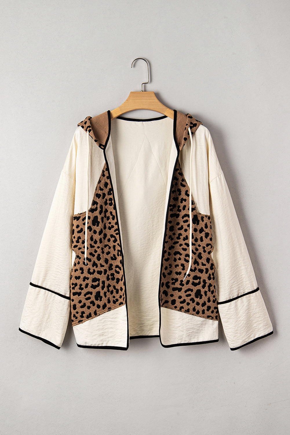 Leopard Star Patchwork Hooded Jacket