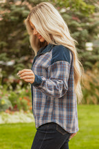 Plaid Corduroy Patchwork Jacket