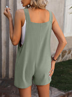 Tie-Strap Pocket Romper